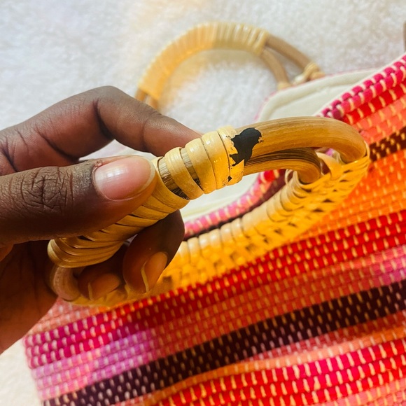 70’s Style Wicker Style Purse 🩷❤️🧡🤎 - Picture 4 of 6